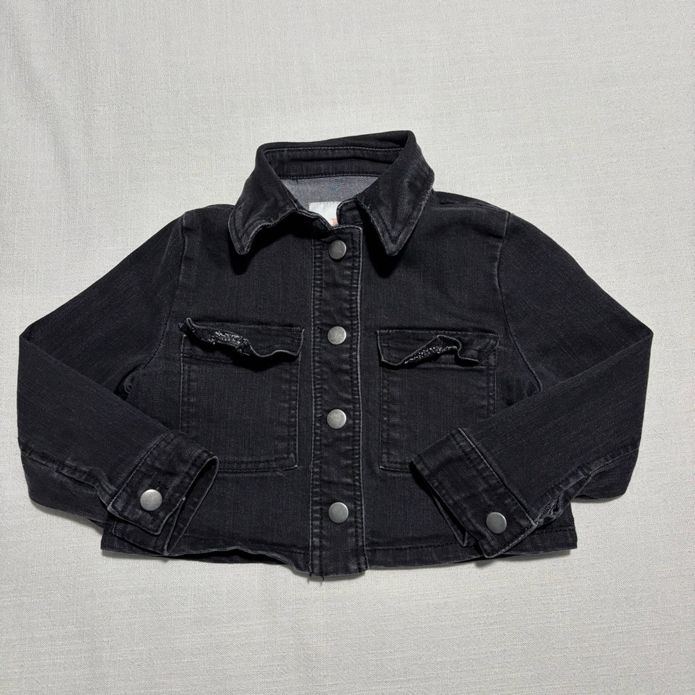 Gianni Bini GB Girls Denim Jacket | Black | Size 3T